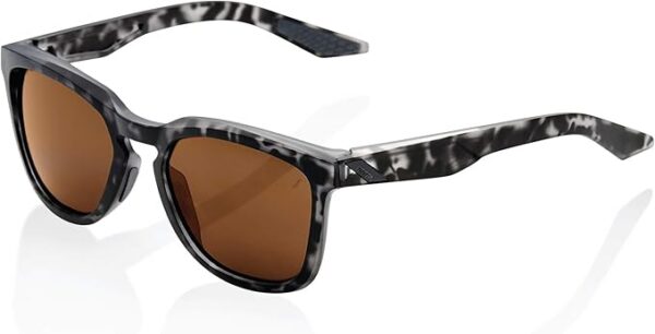 Gafas 100% Hudson Negro Mate Havana Lente bronce - Imagen 3