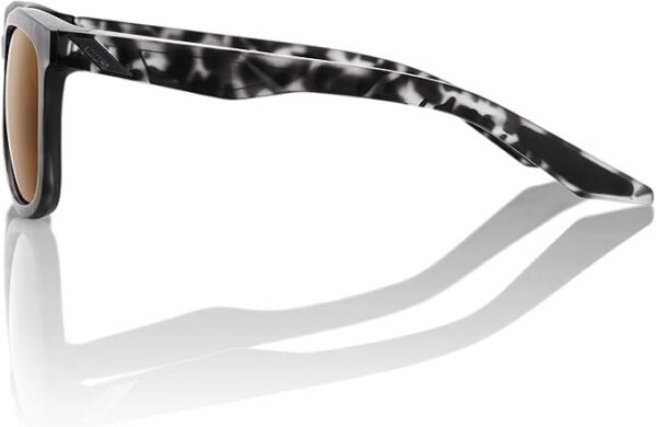 Gafas 100% Hudson Negro Mate Havana Lente bronce - Imagen 2