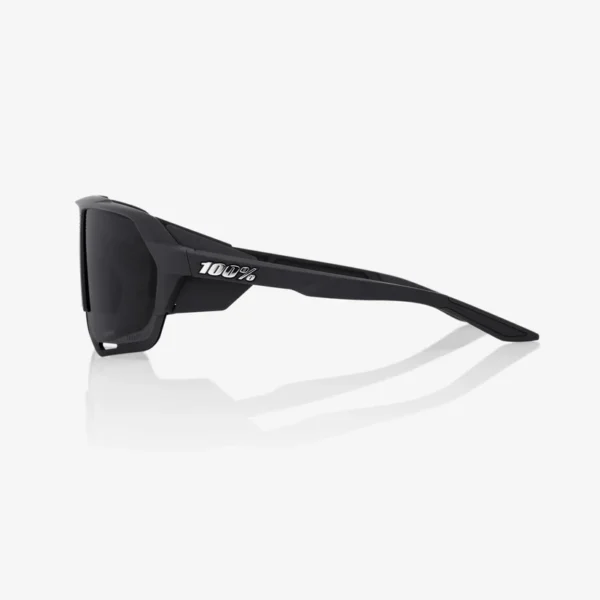 Gafas 100% Norvik Mate Negra Lente Gris Peakpolar - Imagen 2