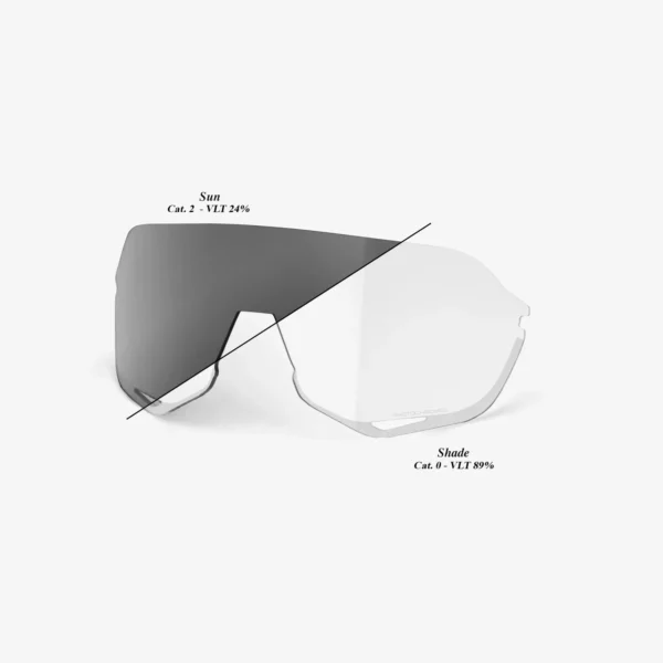 Gafas 100% S2 Soft Tact Cool Gris Lente Photochromic - Imagen 4