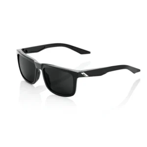Gafas 100% Blake Polished Negro Lente Peakpolar Gris