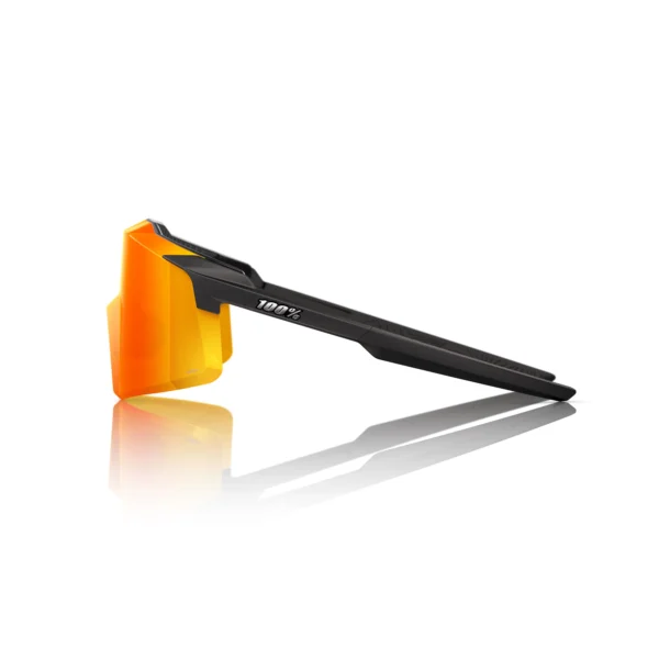 Gafas 100% Aerocraft Soft Tack Negra Lente Rojo Espejo - Imagen 4