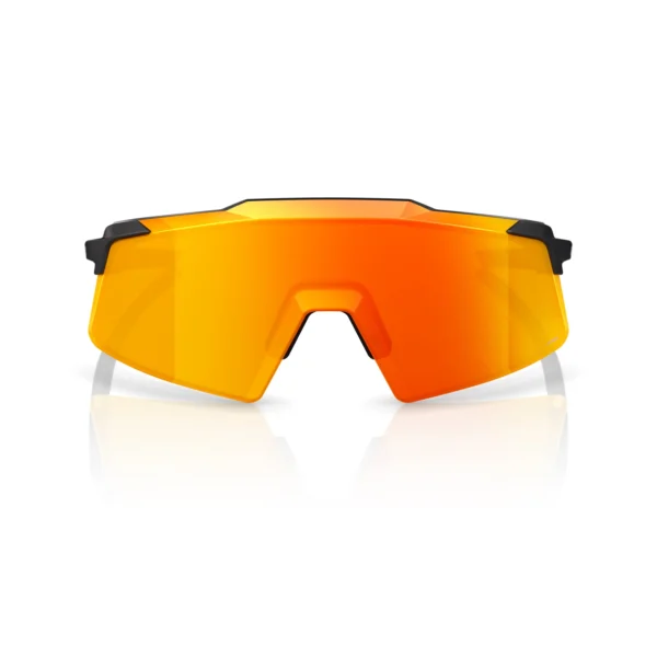 Gafas 100% Aerocraft Soft Tack Negra Lente Rojo Espejo - Imagen 3