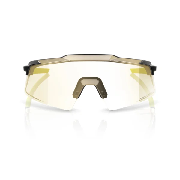 Gafas 100% Aerocraft Gloss Metallic Negra Lente Dorado Photochromic Espejo - Imagen 3