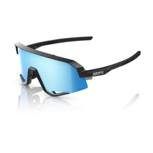 Gafas 100% Slendale Mate Negra Lente Hiper Azul Espejo