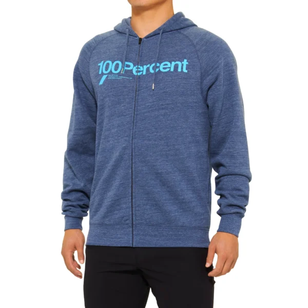 Hoodie 100% Kerv Zip Navy Talla M