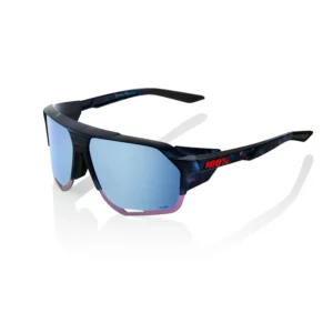 Gafas 100% Norvik Negro Holographic Lente Hiper Azul Espejo