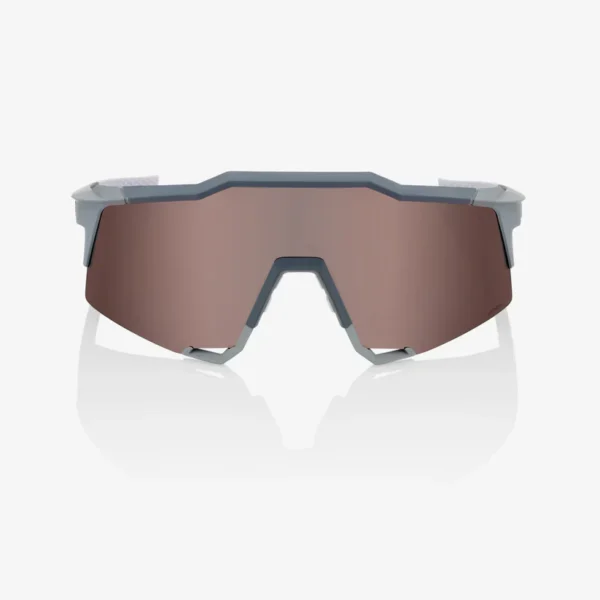 Gafas 100% Speedcraft Soft Tact Gris Stone Lente Hiper Crimson Silver Espejo - Imagen 2