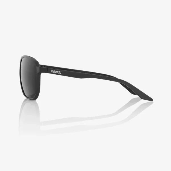 Gafas 100% Konnor Negro Mate Lente Negro Espejo - Imagen 2