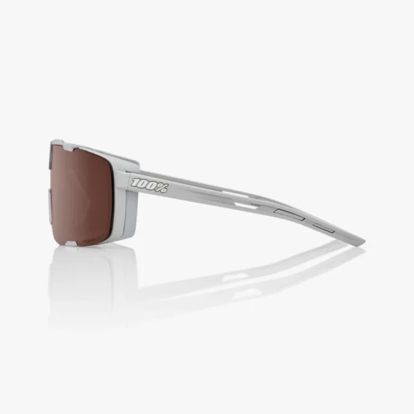 Gafas 100% Eastcraft Soft Tact Stone Grisd Lente Hiper Crimson Silver Espejo - Imagen 4