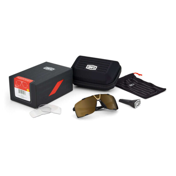 Gafas 100% Eastcraft Soft Tact Stone Grisd Lente Hiper Crimson Silver Espejo - Imagen 2