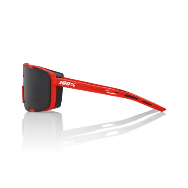 Gafas 100% Eastcraft Soft Tact Rojo Lente Negro Espejo - Imagen 2