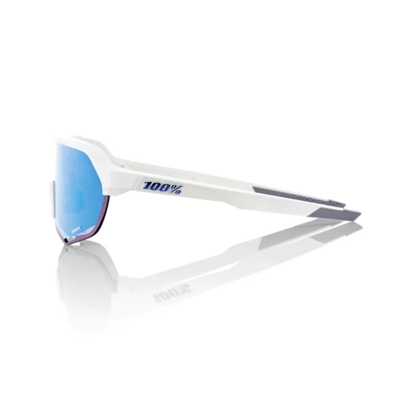 Gafas 100% S2 Blanco Mate Lente Hiper Azul Espejo - Imagen 2