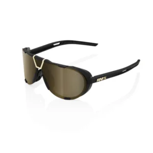 Gafas 100% Westcraft Soft Tact Negro Lente Dorado Soft Espejo