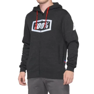 Hoodie 100% Syndicate Zip Negro Talla S