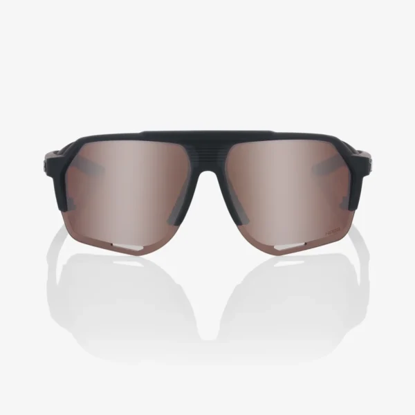 Gafas 100% Norvik Soft Tact Negro Crystal Lente Hiper Crimson Silver Espejo - Imagen 3