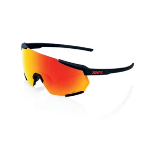 Gafas 100% Racetrap 3.0 Negro Lente Hiper Rojo Espejo