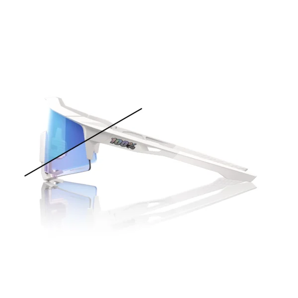 Gafas 100% Speedcraft Bastille LE Blanco Perla Lente Azul Espejo Fotocromatico - Imagen 4