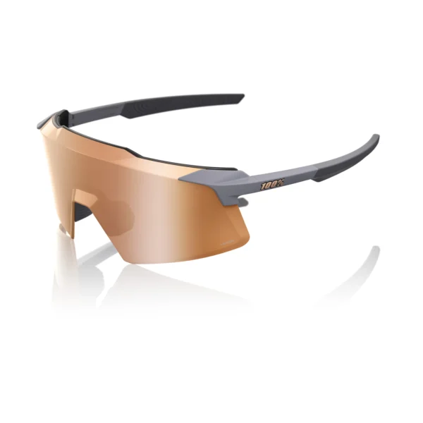 Gafas 100% Aerocraft Soft Tact Gris Lente Hiper Cooper Espejo