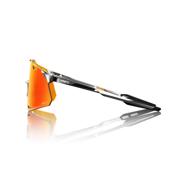 Gafas 100% Hypercraft Negro Crhome Lente Hiper Rojo Espejo - Imagen 4