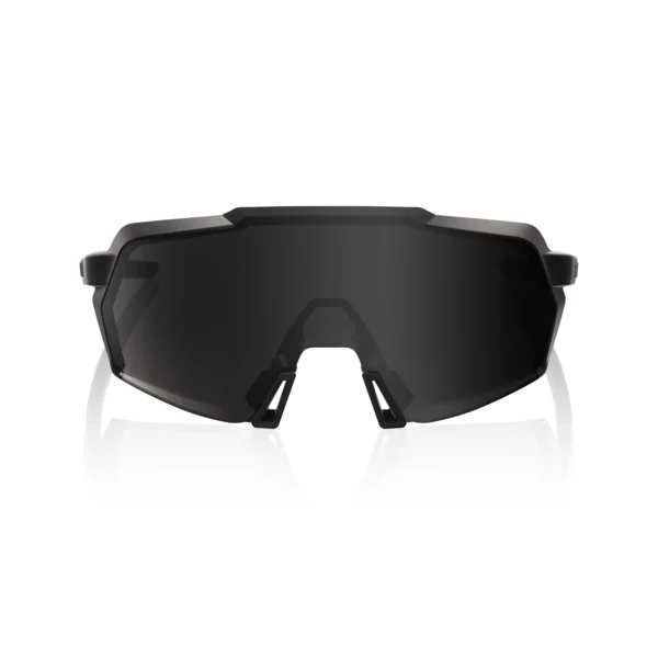 Gafas 100% Korbin Negro Mate Gloss Negro Lente Negro Espejo - Imagen 2