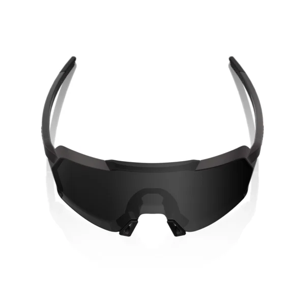 Gafas 100% Korbin Negro Mate Gloss Negro Lente Negro Espejo - Imagen 3