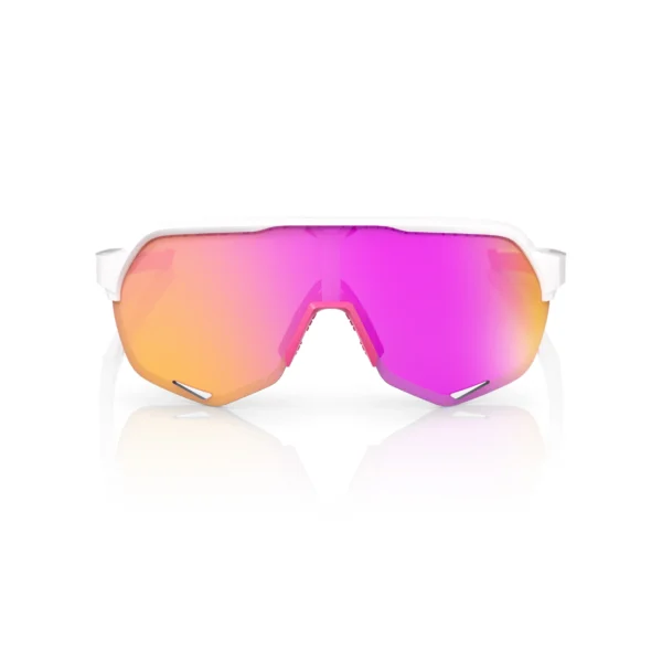 Gafas 100% S2 Blanco/Rosa Lente Hiper Vital Pink Espejo - Imagen 4
