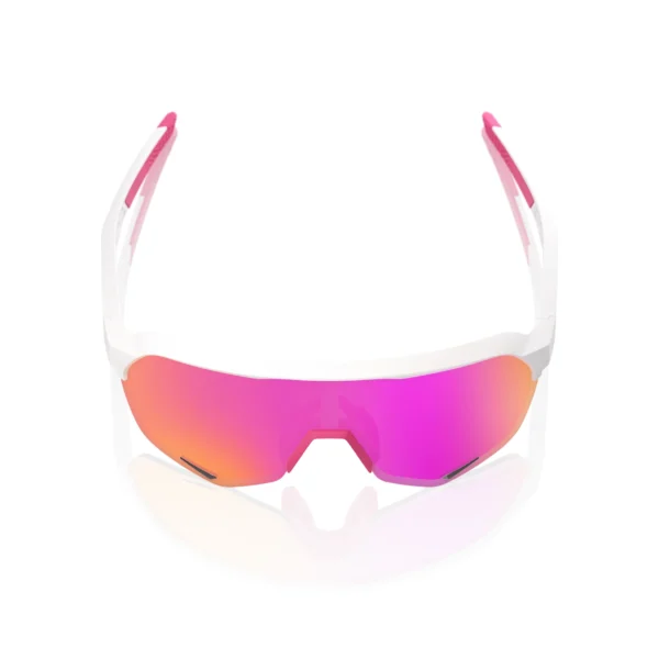 Gafas 100% S2 Blanco/Rosa Lente Hiper Vital Pink Espejo - Imagen 2