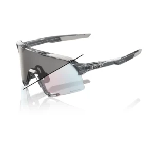 Gafas 100% S3 Gris Polished Traslucido Lente Fotocromatico Rosa Dorado Espejo