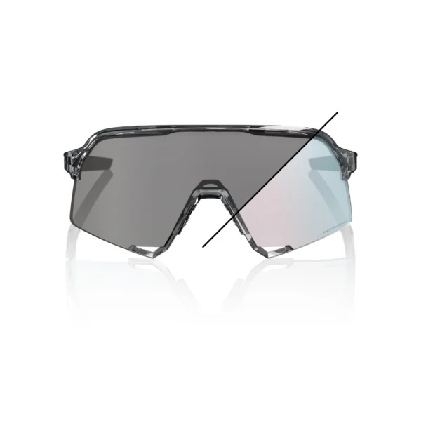 Gafas 100% S3 Gris Polished Traslucido Lente Fotocromatico Rosa Dorado Espejo - Imagen 3
