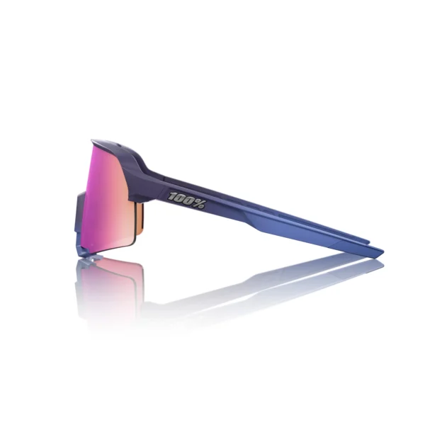 Gafas 100% S3 Satin Storm Metalico Lente Purpura Espejo - Imagen 3