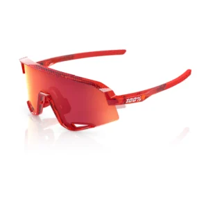 Gafas 100% Slendale Rojo Campari Traslucido Lente Hiper Rojo Fuego Espejo