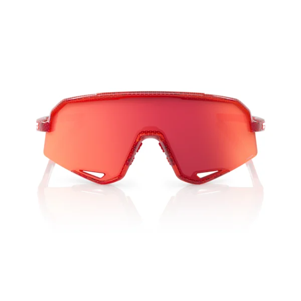 Gafas 100% Slendale Rojo Campari Traslucido Lente Hiper Rojo Fuego Espejo - Imagen 3