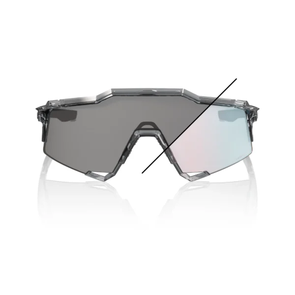 Gafas 100% Speedcraft Gris Polished Traslucido Lente Fotocromatico Dorado Rosa Espejo - Imagen 2