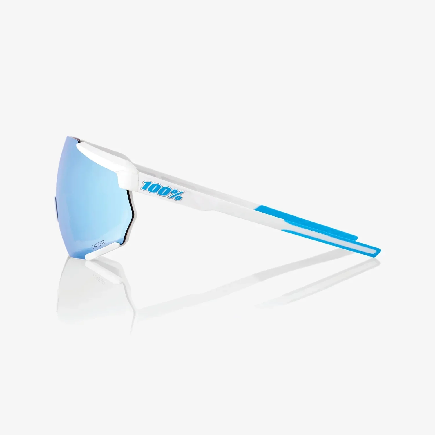 Gafas 100% Racetrap Movistar Team Blanca Lente Azul Espejo - Imagen 2