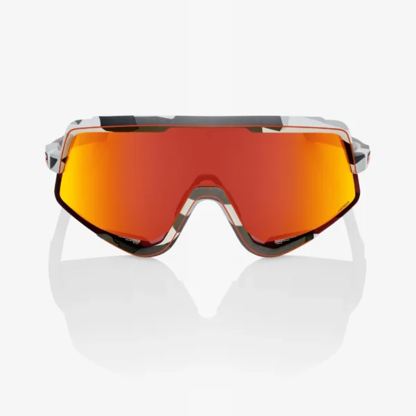 Gafas 100% Glendale Soft Tact Gris Camo Lente Hiper Rojo Espejo - Imagen 3